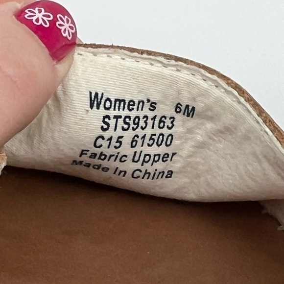 Sperry Top-Sider Danica Salt Washed Canvas Pink Espadrille Flats Slip On size 6M - Picture 10 of 12